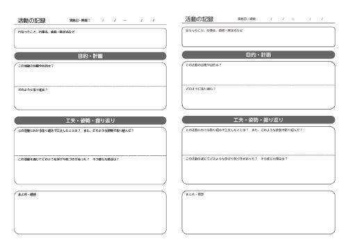 活動の記録
