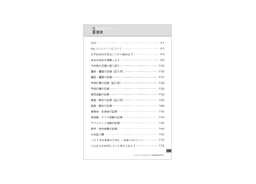 網羅された記入項目